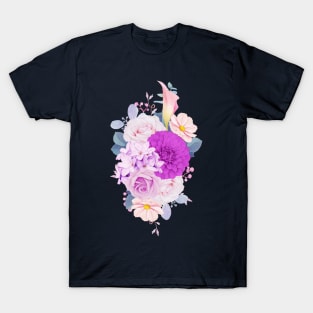 Floral Clipart purple flowers T-Shirt